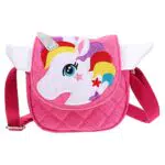 Cartoon Handtasche für Mädchen - Einhorn Umhängetasche aus Oxford Stoff