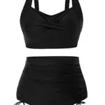 Hanna Nikole Damen High Waist Bikini Set mit Cross Back Design