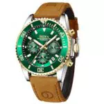 Herren Chronograph Armbanduhr aus Edelstahl - Wasserdicht und Quarz - Business Casual für Männer