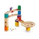 Hape Quadrilla Endspurt Kugelbahn – Kreatives Holzspielzeug für Kinder ab 4 Jahren