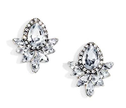 Happiness Boutique Statement Ohrringe – Auffällige Ohrstecker mit Strasssteinen