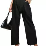 HAWILAND Business Hose Damen - Weite Y2K Anzughose High Waist Bundfaltenhose