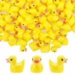 HENGBIRD Mini Enten Figuren für DIY Landschaftsdekoration im Aquarium und Garten