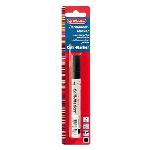 Herlitz Permanentmarker 1-4 mm - Hochwertige Marker für präzise Beschriftungen