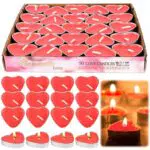 Herz Kerzen Teelichter in Herzform für Valentinstag, Jubiläum und Partys