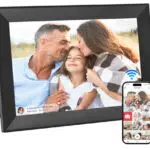 Hesmor Digitaler Bilderrahmen 10,1 Zoll WLAN, 1280x800 HD IPS Touchscreen