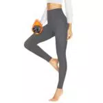 HLTPRO Leggings Damen Gefütterte Thermoleggins Mit Teddy-Innenfleece High Waist Leggins Warm Winter Sportleggins Lang Strumpfhosen Yogahose Laufhose