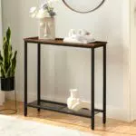 HOOBRO Konsolentisch mit Ablageregalen für Flur und Wohnzimmer EBF74XG01