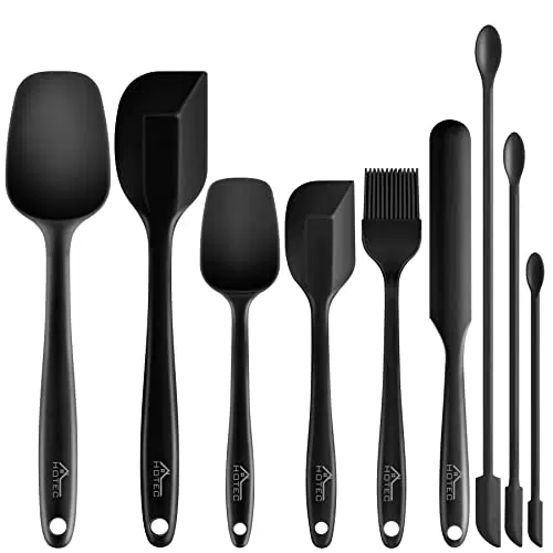 Hotec Silikon-Spatel für Backen und Kochen, hitzebeständig und spülmaschinenfest
