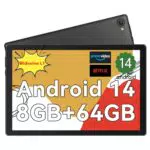HotLight Android Tablet 10 Zoll - Android 14 Octa Core, 8GB RAM, 64GB Speicher, Wi-Fi 6
