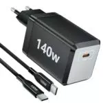 HSSNS 140W USB-C Ladegerät für MacBook Pro/Air, iPad, iPhone und Samsung