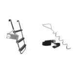 HUDORA Universalleiter – Rutschhemmende Trampolinleiter mit Erdanker-Set