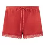 Hunkemöller Velours Shorts mit Spitze - Elegante Damenmode für jeden Anlass