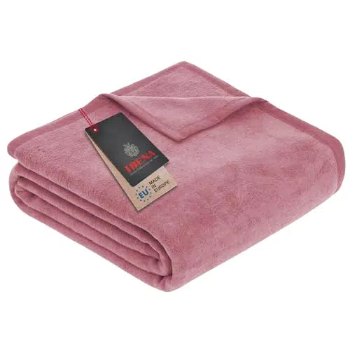 IBENA Porto Kuscheldecke 150 x 200 cm Kuscheldecke Helltürkis