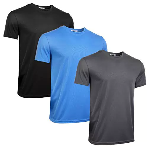iClosam Herren T-Shirt Kurzarm Atmungsaktiv Schnell Trocken Sportshirt Mit Rundhalsausschnitt