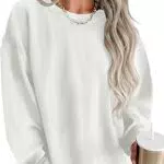 Imily Bela Damen Oversized Sweatshirt mit Rundhalsausschnitt für Herbstmode