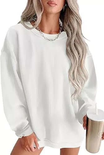 Imily Bela Damen Oversized Sweatshirt mit Rundhalsausschnitt für Herbstmode