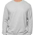 Indicode Herren Holt Sweatshirt aus Baumwollmischung mit RIPP-Bündchen