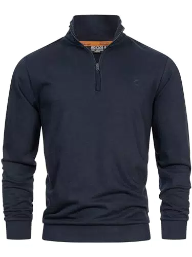 Indicode INBrandt Sweatshirt mit Stehkragen für Herren – Bequemer Pullover