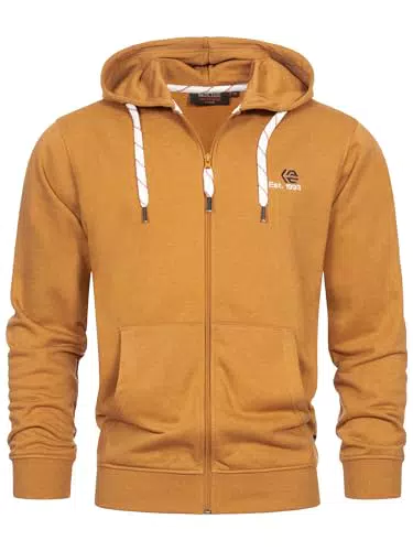 Indicode INHoward Kapuzensweatjacke für Herren aus Baumwollmix