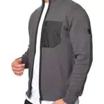 Indicode Herren Strickjacke Manuel mit Stehkragen und Reißverschluss