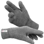 Indicode Unisex Jason Fleece Handschuhe | Herren & Damen | Grau