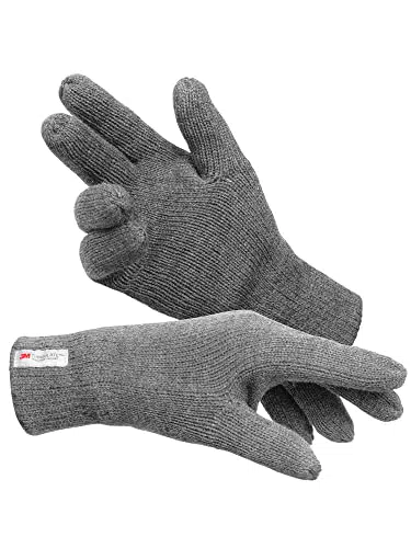 Indicode Unisex Jason Fleece Handschuhe | Herren & Damen | Grau
