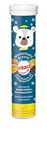intact Wettertrotz Brausetabletten mit Maracuja-Geschmack und Vitamin D3