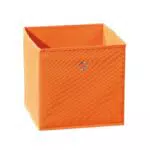 Inter Link Faltbare Aufbewahrungsbox Klappbarer Objekthalter Stoff Faltbox Aufbewahrungsbox für Raumteiler oder Regale 32 x 32 x 32 cm Mit Fingerloch Winny Rot