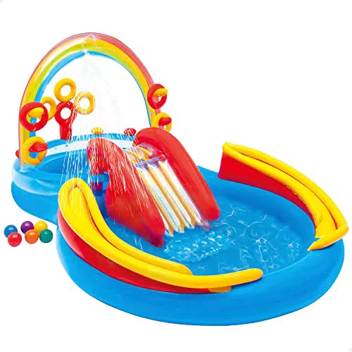 Intex Rainbow Ring Planschbecken für Kinder - Aufstellpool 57453NP