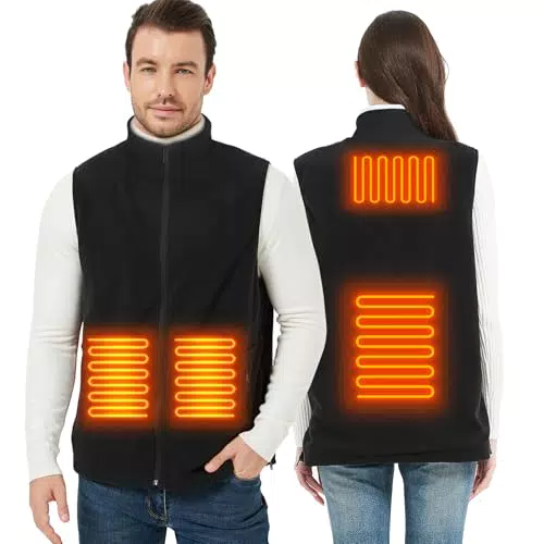ISOPHO Beheizte Weste Unisex mit USB-Ladefunktion und 13 Temperaturstufen