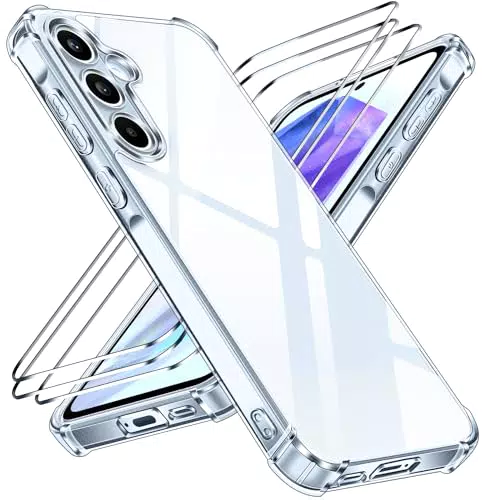 iVoler Klar Hülle für Samsung Galaxy A55 5G mit Stoßfestem Schutz