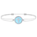 J.Endéar Herz Fußkettchen Damen, Silber 925, Wasserdicht, Boho Stil, Verstellbar