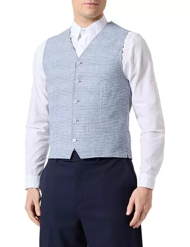 JACK&JONES JPRRIVIERA Herren Leinen Anzugweste Slim Fit