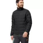 Jack Wolfskin Herren Daunenjacke Ather Down Jkt M - Schwarz