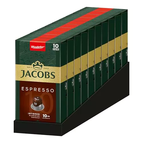 Jacobs Espresso Intenso Kapseln, Intensität 10, Nespresso® kompatibel