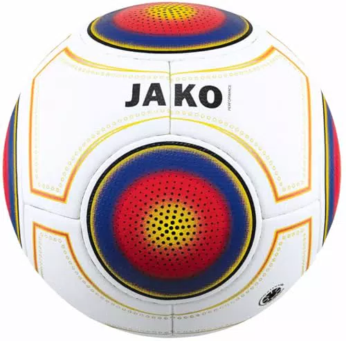 Jako Ball Match Classico 3.0-32 Panel Handgenäht, Weiß/Blau/Schwarz