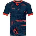 JAKO Herren Jersey Trikot Tropicana, Navy/Flame, XL EU