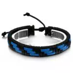 JewelryWe Geflochtenes Lederarmband für Herren und Damen – Verstellbar 11mm