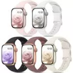 Jiamus Sport Armband für Apple Watch – Weiches Silikon Ersatzarmband für iWatch
