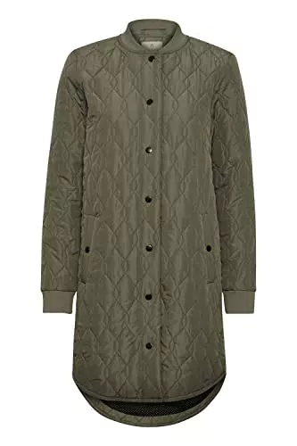 KAFFE Gesteppte Damenjacke Langarm mit Knöpfen - Modell KAshally