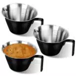 Kaffee Messglas Espresso-Messbecher mit Griff 100ML Edelstahl für die Küche