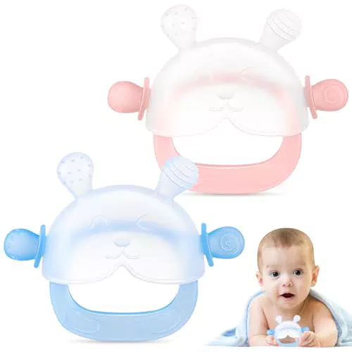 Kaisibum Beißring für Babys – Silikon Zahnungshilfe und sensorisches Spielzeug