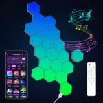Hexagon LED Gaming Wandleuchte - Smart Musik Sync Wandbeleuchtung für Gamer