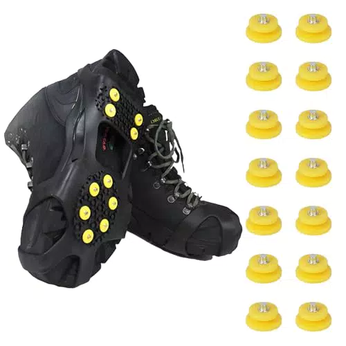 KASURE Spikes für Schuhe – Eiskrallen für Winteraktivitäten und Bergsteigen