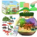 KBIBCK Dinosaurier Terrarium Set – Spielzeug für Kinder von 4 bis 13 Jahren