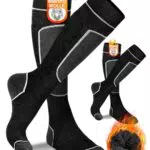 KEECOW Merinowolle Skisocken für Herren – Warme Thermosocken für Outdoor-Sportarten