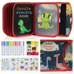 Kidpolis Abwischbares Malbuch für Kinder – Tragbares Doodle Pad für Reisen