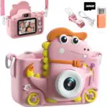 Dinosaurier Kinderkamera mit 1080P Display und 32GB Speicher für Jungen und Mädchen