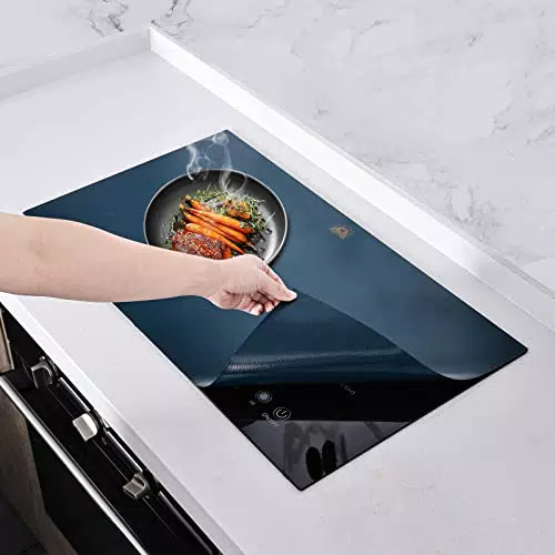 KitchenRaku Induktionsschutzmatte aus rutschfestem Silikon für Kochfelder